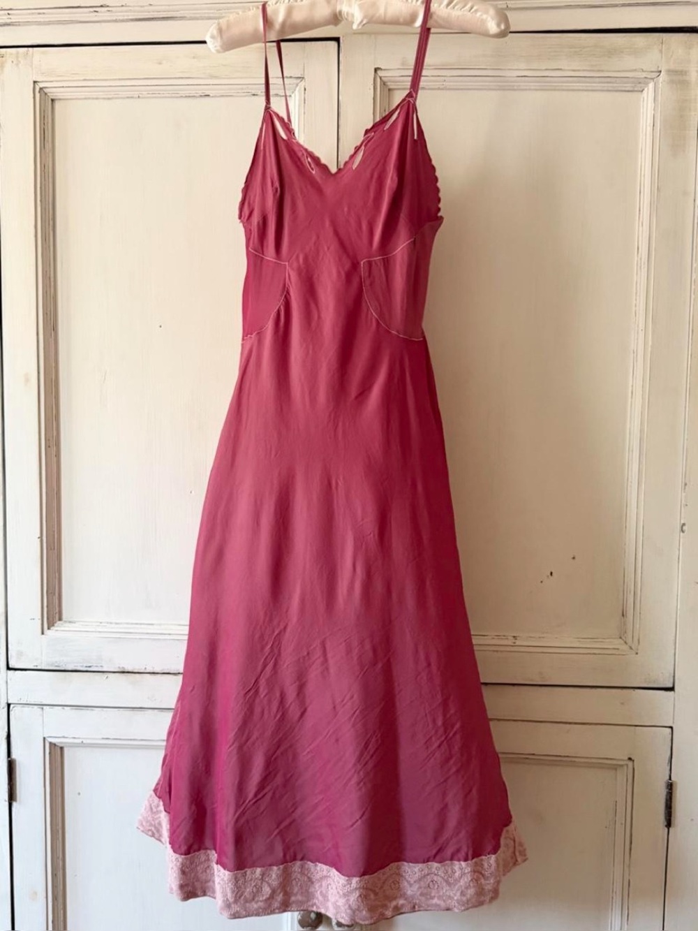 Silky Vintage 1930’s/40’s Handmade Slip Dress